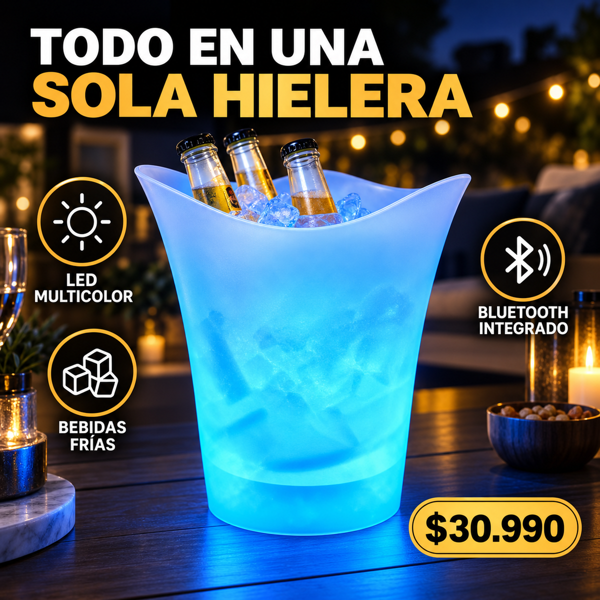 Hielera El Carrete 3 en 1
