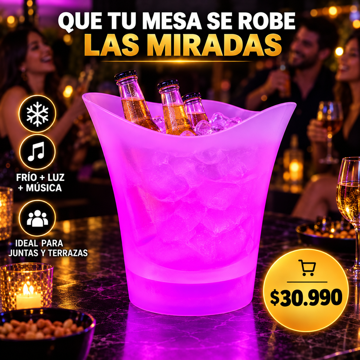 Hielera El Carrete 3 en 1